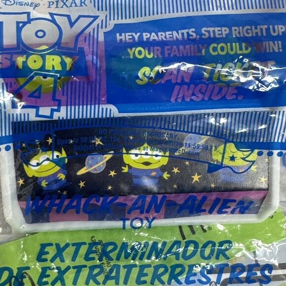 2019 Mcdonalds Disney Toy Story 4 WHACK-AN-ALIEN #2 Happy Meal Toy - Picture 3 of 5